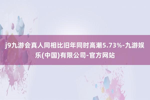 j9九游会真人同相比旧年同时高潮5.73%-九游娱乐(中国)有限公司-官方网站