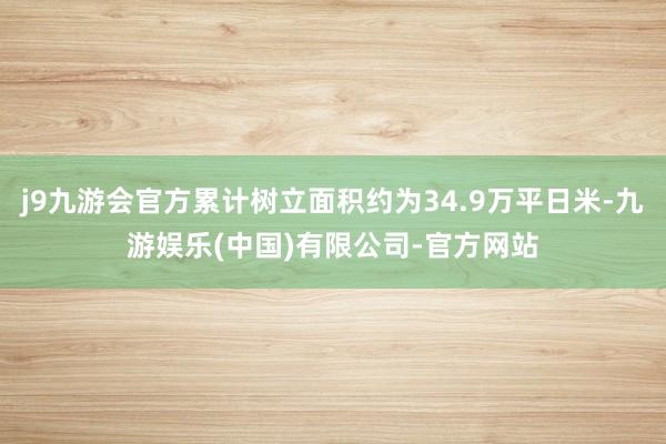 j9九游会官方累计树立面积约为34.9万平日米-九游娱乐(中国)有限公司-官方网站