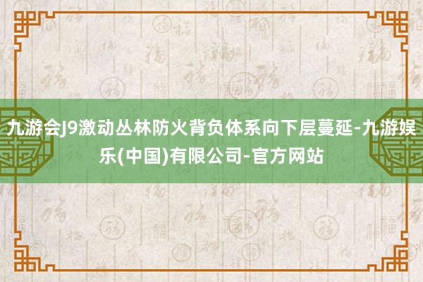 九游会J9激动丛林防火背负体系向下层蔓延-九游娱乐(中国)有限公司-官方网站