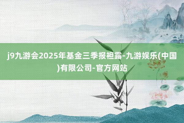 j9九游会2025年基金三季报袒露-九游娱乐(中国)有限公司-官方网站